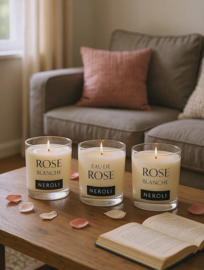 Rose sauvage vert candle